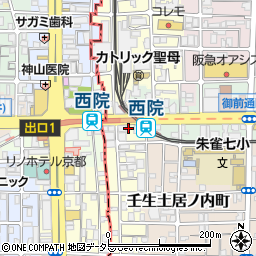 京都府京都市中京区壬生西土居ノ内町20周辺の地図