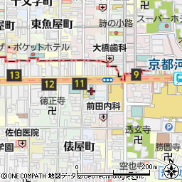 ホテルグランバッハ京都セレクト周辺の地図