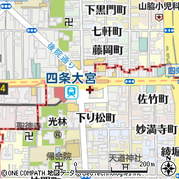 京都府京都市下京区四条大宮町5周辺の地図