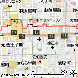 ニッセイ四条柳馬場ビル周辺の地図