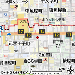 京都府京都市下京区立売中之町94周辺の地図