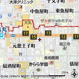 京都府京都市下京区立売中之町89周辺の地図