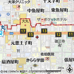 京都府京都市下京区立売中之町91周辺の地図