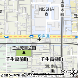 京都府京都市中京区壬生高樋町20周辺の地図