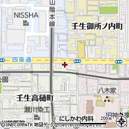 京都府京都市中京区壬生高樋町8-11周辺の地図