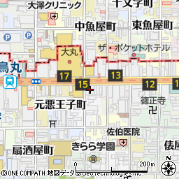 三菱ＵＦＪ信託銀行京都ビル周辺の地図