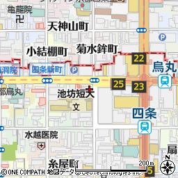 さくら幸子探偵学校・京都校周辺の地図