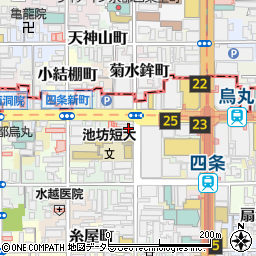 さくら幸子探偵学校・京都校周辺の地図