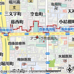 タイムズ四条西洞院第２駐車場周辺の地図