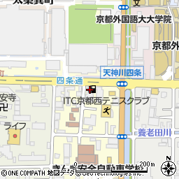 京都府京都市右京区西院西貝川町32周辺の地図