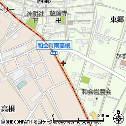 愛知県豊田市和会町南高根2周辺の地図
