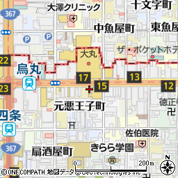 銀座ダイヤモンドシライシ京都本店周辺の地図