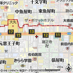 京都府京都市下京区立売中之町105周辺の地図