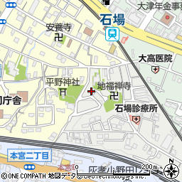 滋賀県大津市石場4-7周辺の地図