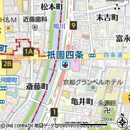 京都府京都市東山区周辺の地図