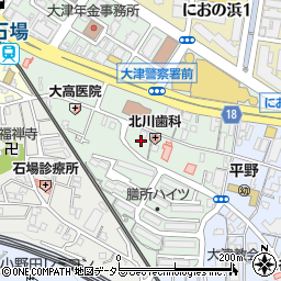 滋賀県大津市打出浜9-4周辺の地図