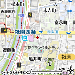 銀之塔 京都店周辺の地図