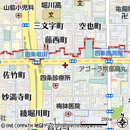京都府京都市下京区石井筒町521周辺の地図