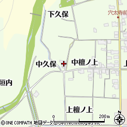 京都府亀岡市曽我部町西条中久保周辺の地図