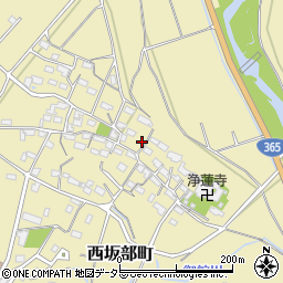 三重県四日市市西坂部町2118-1周辺の地図