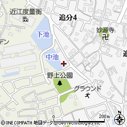 ファミリーマート草津追分店周辺の地図