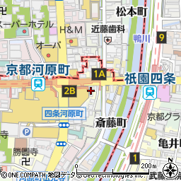 ミンミン 四条店周辺の地図