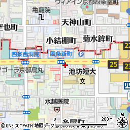株式会社アイビー化粧品京都アイビー　アルテミス・ザ・ショップ周辺の地図