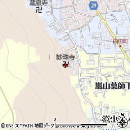 妙珠寺周辺の地図