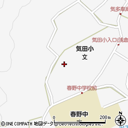 静岡県浜松市天竜区春野町気田607周辺の地図