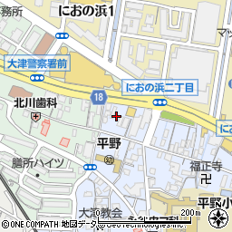 滋賀県大津市馬場1丁目6-24周辺の地図