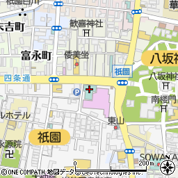 スターバックスコーヒー京都祇園ホテル店周辺の地図