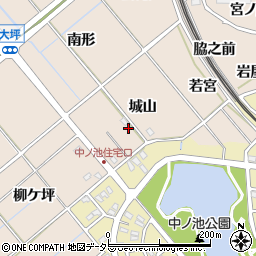 愛知県東海市高横須賀町城山周辺の地図
