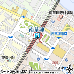滋賀県草津市周辺の地図