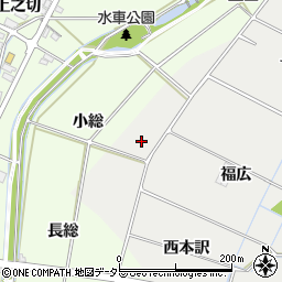 愛知県豊田市福受町八反周辺の地図