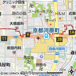 京都府京都市下京区御旅町周辺の地図