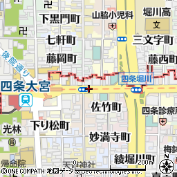京都府京都市下京区唐津屋町周辺の地図