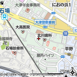 滋賀県大津市打出浜9-2周辺の地図