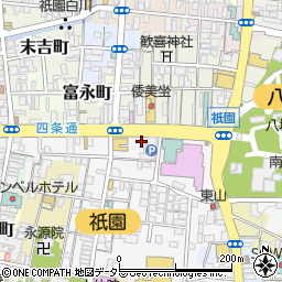 京煎堂 祇園本店周辺の地図