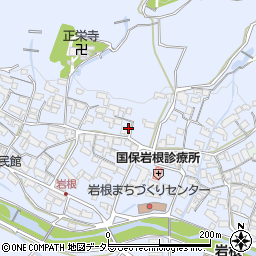 滋賀県湖南市岩根周辺の地図