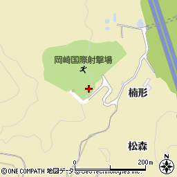 愛知県岡崎市米河内町楠形周辺の地図