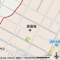 愛知県安城市里町菖蒲池周辺の地図