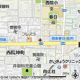 水漏れ修理の生活救急車京都市右京区エリア専用ダイヤル周辺の地図