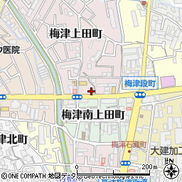 すき家四条梅津店周辺の地図