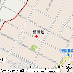 愛知県安城市里町（菖蒲池）周辺の地図