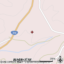 広島県庄原市西城町高尾252周辺の地図