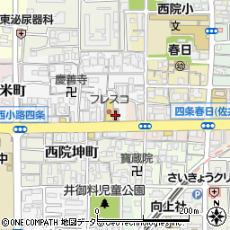 京都四条乾郵便局 ＡＴＭ周辺の地図