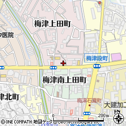 すき家四条梅津店周辺の地図