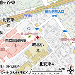 カフェ・ド・クリエホピタル静岡県立総合病院店周辺の地図