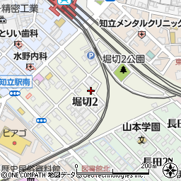 愛知県知立市堀切周辺の地図
