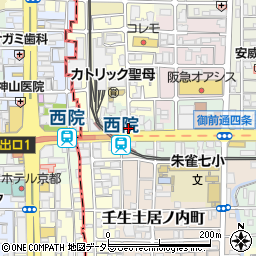 京都府京都市中京区壬生仙念町周辺の地図